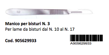 Image of Farmacare Manico Per Bisturi N. 3 1 Pezzo
