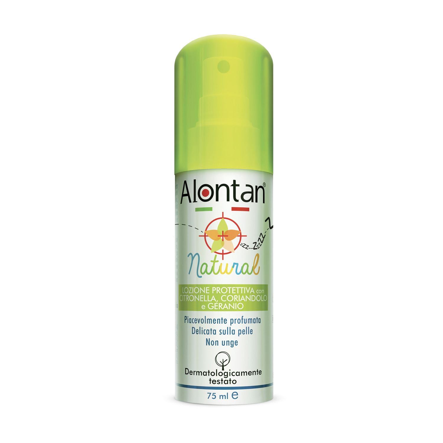 Image of Alontan(R) Natural Lozione Protettiva Con Citronella Coriandolo E Geranio 75ml033