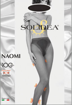 Image of Solidea Naomi 100 Den Collant Colore Sabbia Taglia 3