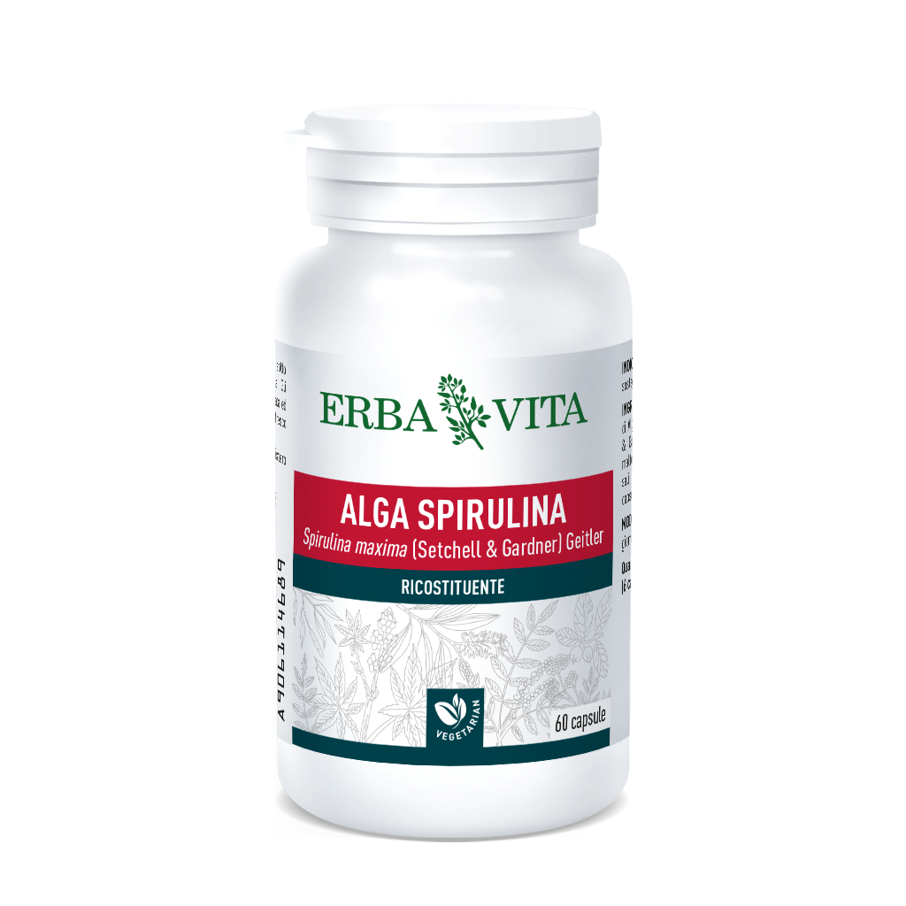 

ErbaVita Alga Capsule Monoplanta Spirulina Integratore Alimentare 60 Capsule