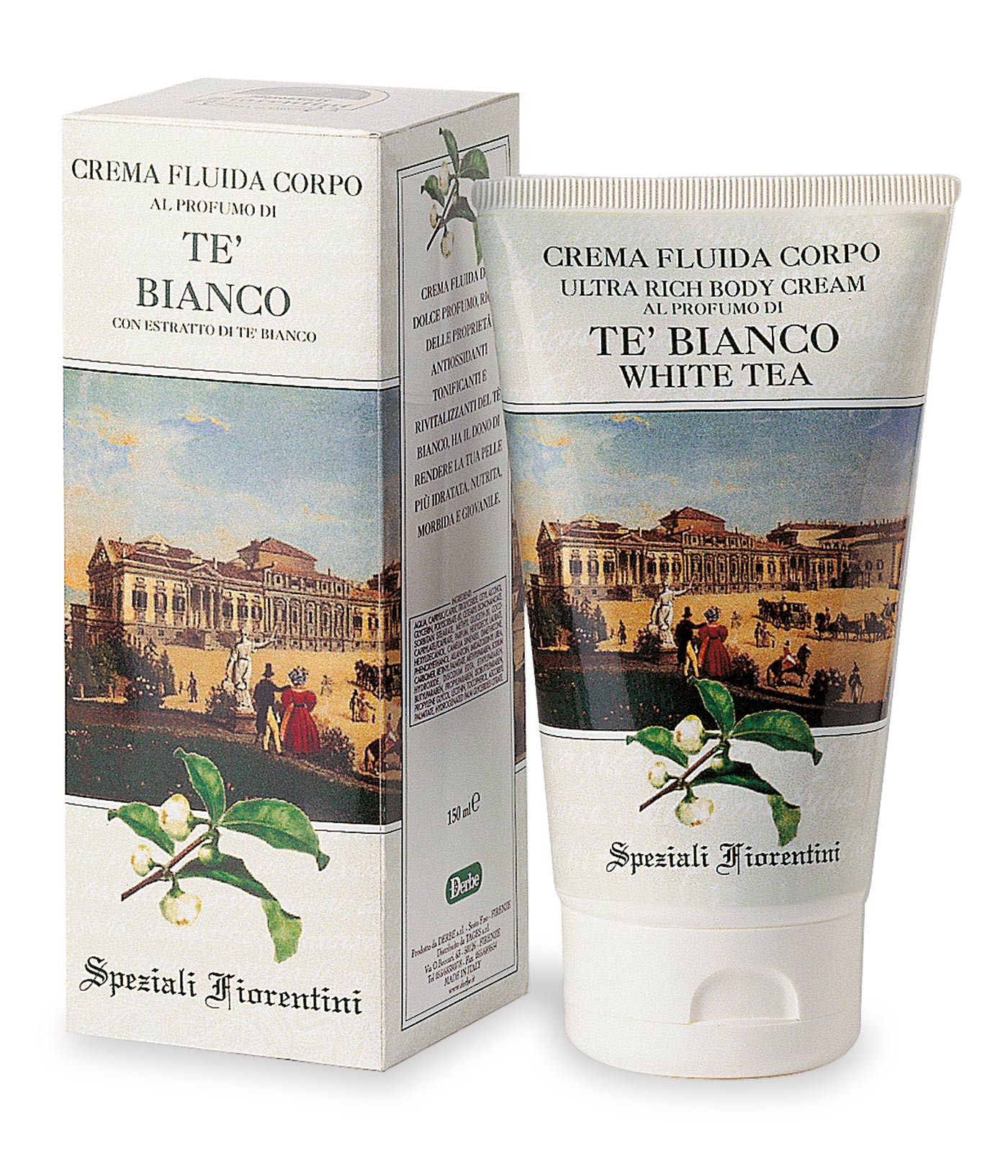 Image of Derbe Speziali Fiorentinni Te Bianco Crema Fluida Corpo 150ml033