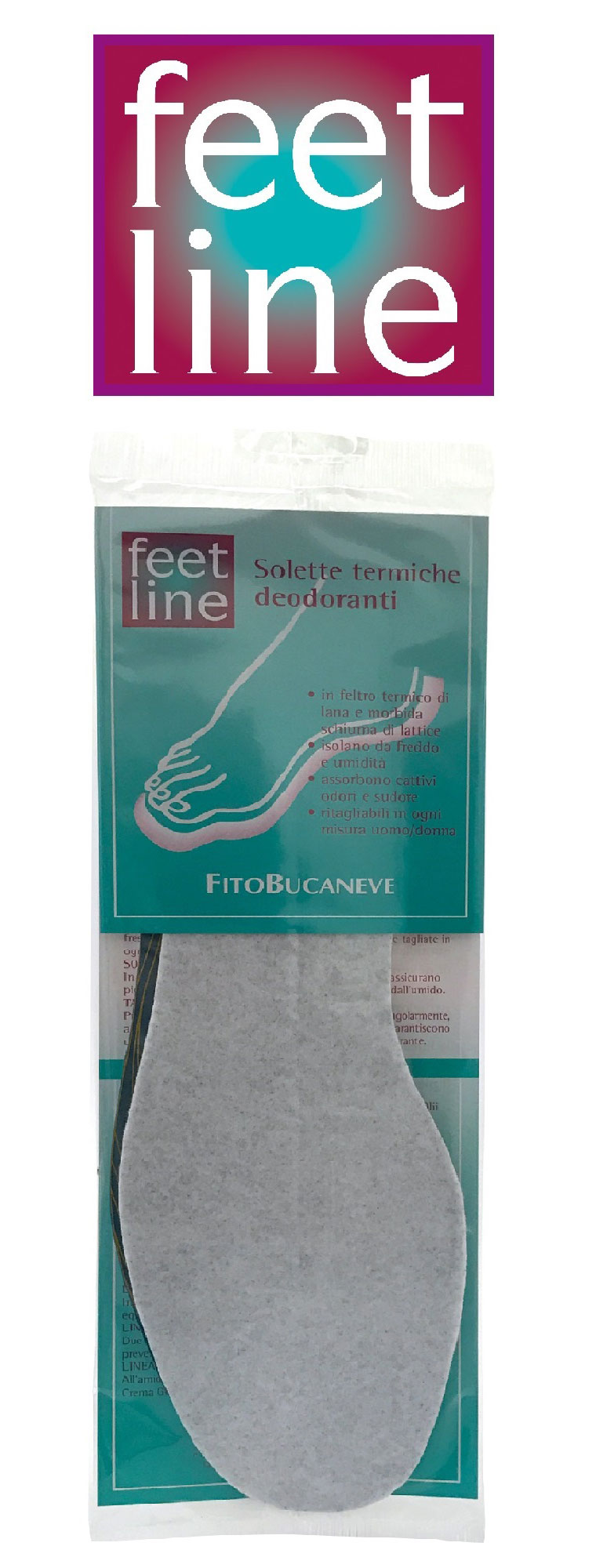 

Fitobucaneve Feetline Soletta Termica Deodorante 1 Paio