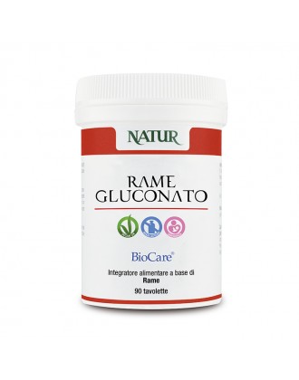 

Natur Rame Gluconato Integratore Alimentare 90 Capsule Vegetali 364mg