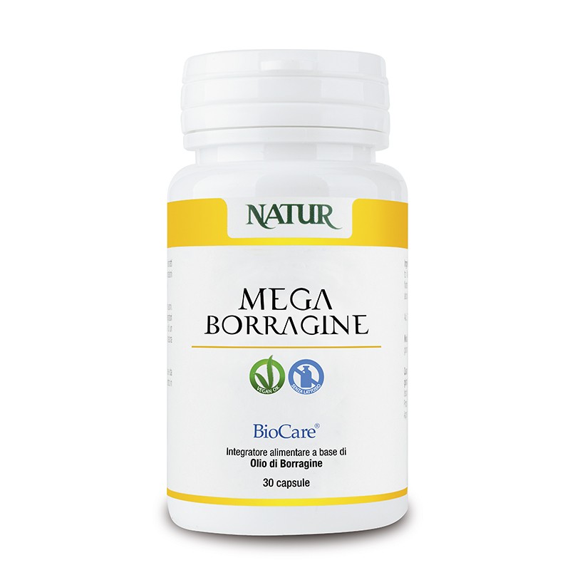 

Natur Mega Borragine Integratore Alimentare 30 Capsule Vegetali