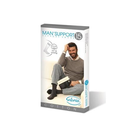 

Gloria Man'Support Cotton Gambaletto Uomo 15mmHg Colore Antracite 1 Paio