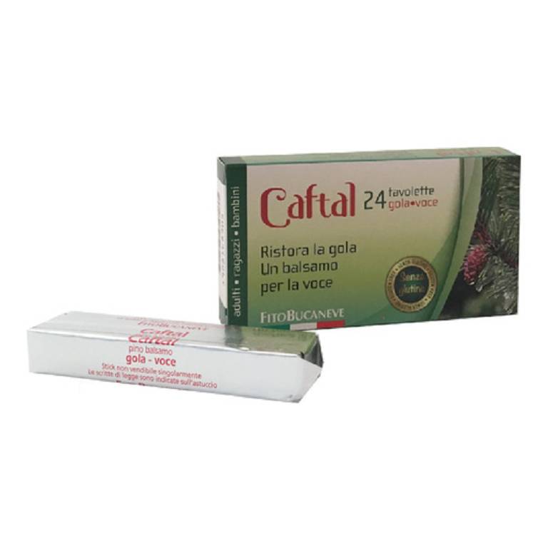 Image of FitoBucaneve Caftal Gola Voce Caramelle Balsamiche 24 Tavolette 60g033