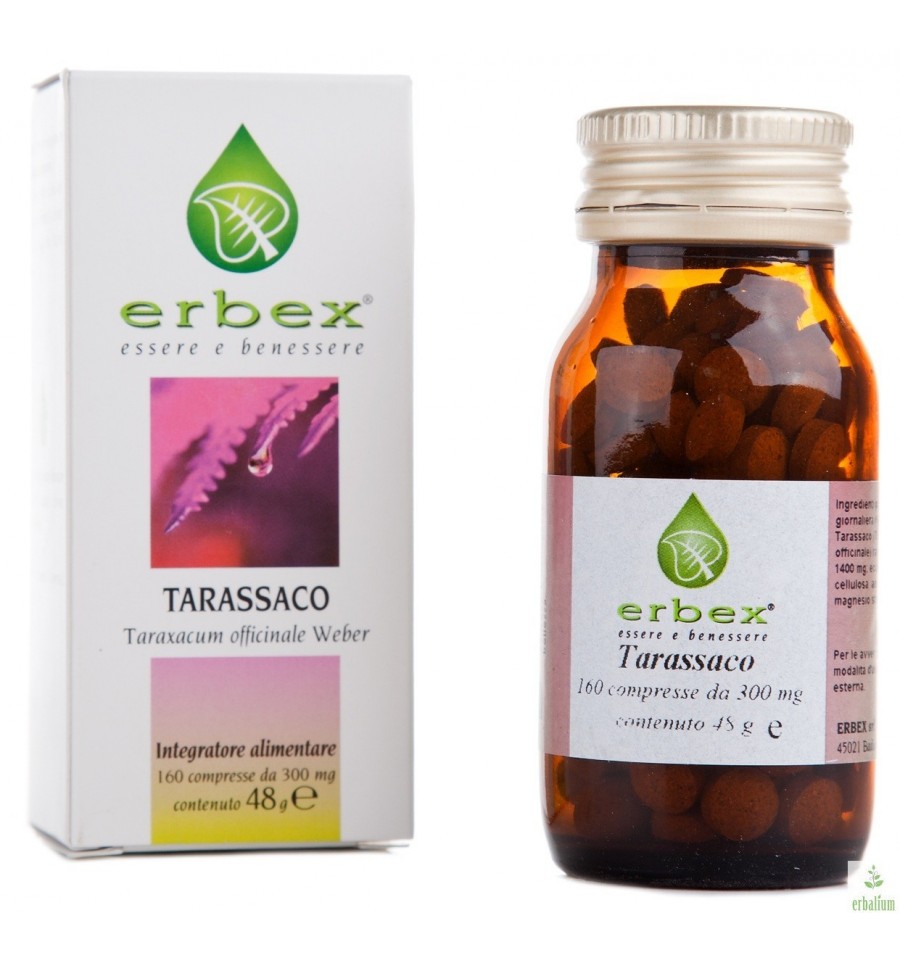 

Erbex Tarassaco Integratore Alimentare 160 Compresse Da 0,3g