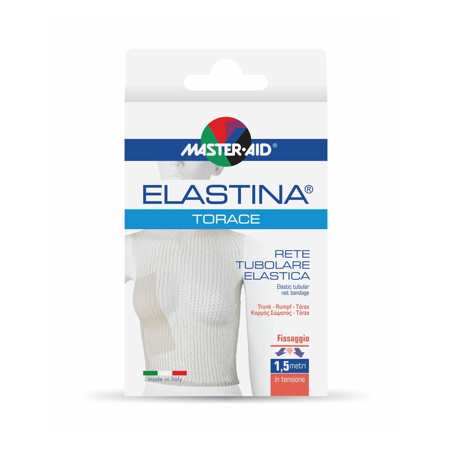 

Master-Aid® Elastina® Torace Rete Tubolare Elastica 1,5m