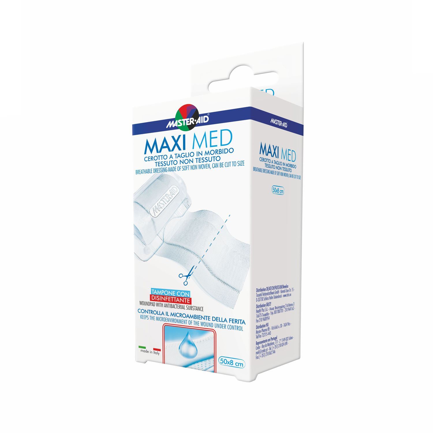 

Master-Aid® Maxi Med Cerotto A Taglio In Morbido Tessuto Non Tessuto 8x50cm