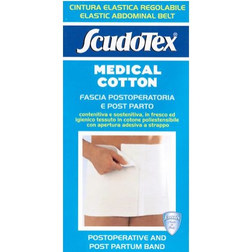 Image of Scudotex Cotton San Cintura Contenitiva Post Operatoria Colore Bianco Taglia 2033