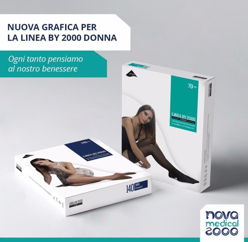 Image of Nova Medical 2000 Linea by2000 70 Collant Gestante Colore Nero Taglia 2