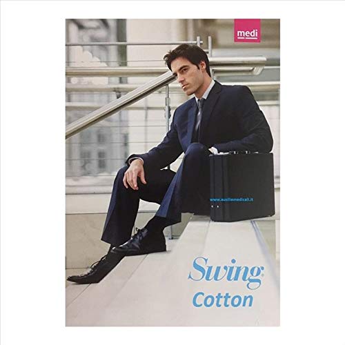 Image of Medi Swing Cotton Gambaletto Uomo 18 nero S033