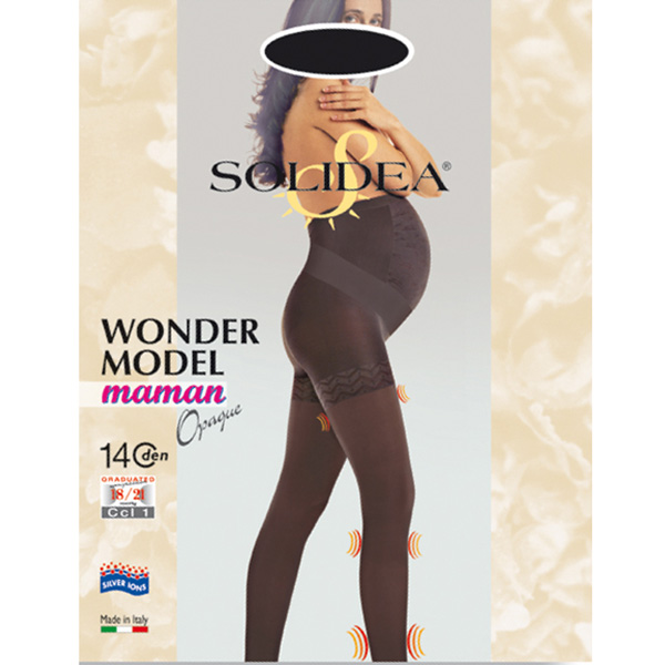 Image of Solidea Wonder Model Maman Collant 140 Den Opaque Colore Camel Taglia 4-L