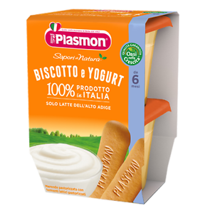 Image of Plasmon Omogeneizzato Yogurt Biscotto 120gx2 Pezzi033