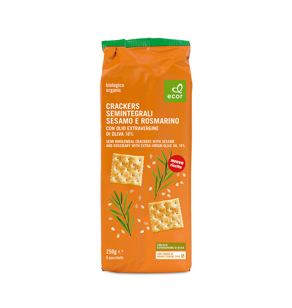 Image of Ecor Crackers Sesamo Rosmarino 250g033