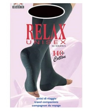 Image of Solidea Relax 140 Gambaletto Unisex Punta Aperta Nero 5xxl033