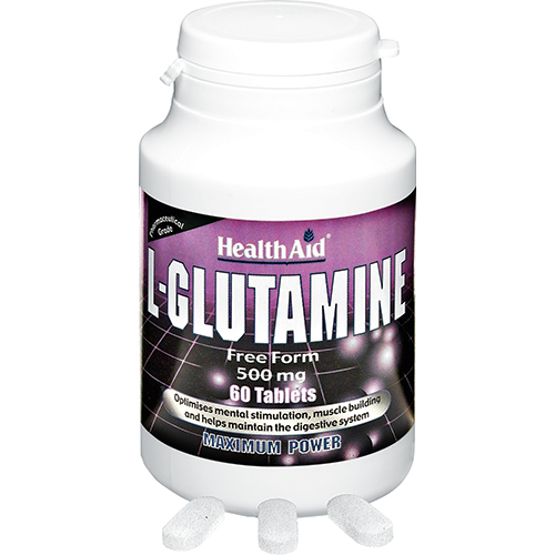 Image of Health Aid L-Glutamina 500 Mg X 60 Comp033