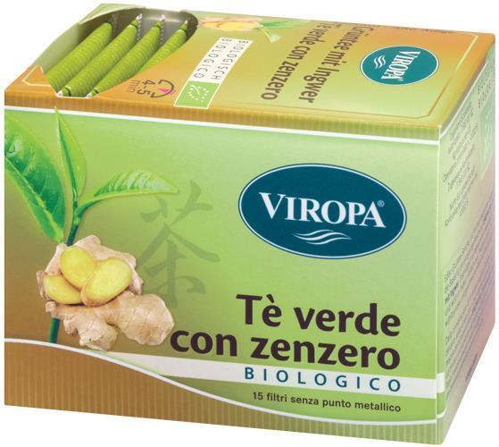 Image of Viropa Te Verde&zenzero Bio 15 Bustine033