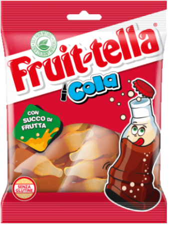 Image of Perfetti Van Melle Fruittella Con Succo Di Frutta Gusto Cola Senza Glutine 90g