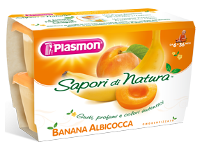 

Plasmon Omogeneizzati Di Frutta Sapori Di Natura Albicocca Banana 4x100g