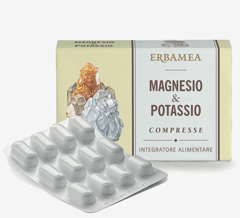 Image of Erbamea Magnesio&Potassio Integratore Alimentare 24 Compresse
