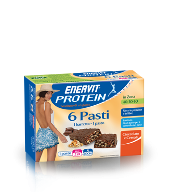 Image of Enervit Protein Cioccolato E Cereali 6 Pasti 360g 922402108