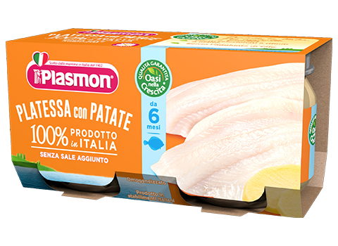 Image of Plasmon Omogeneizzato Di Pesce Platessa Con Patate 2x80g 922619630