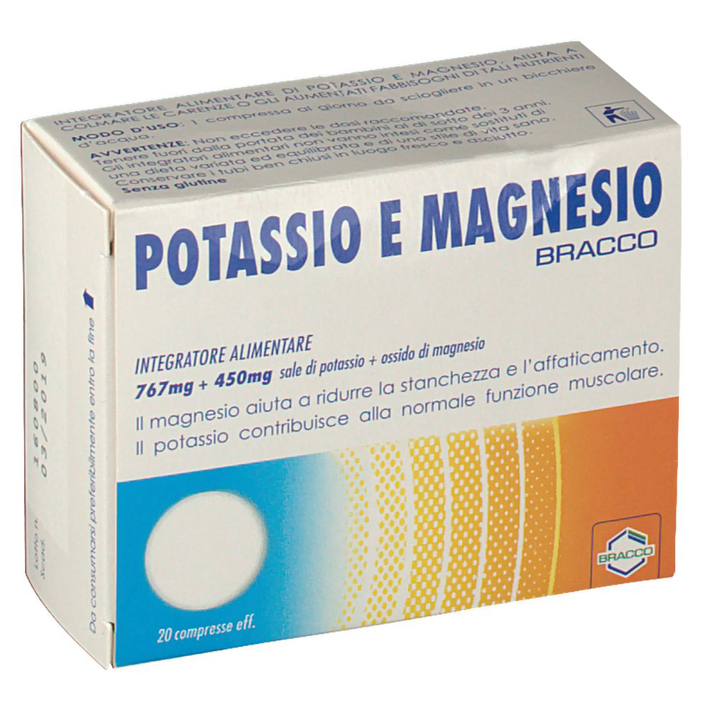 

Bracco Potassio E Magnesio Integratore Alimentare 20 Compresse Effervescenti