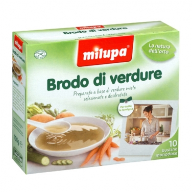 Image of Milupa Le Verdure Brodo Di Verdure 10 Bustine 923325029