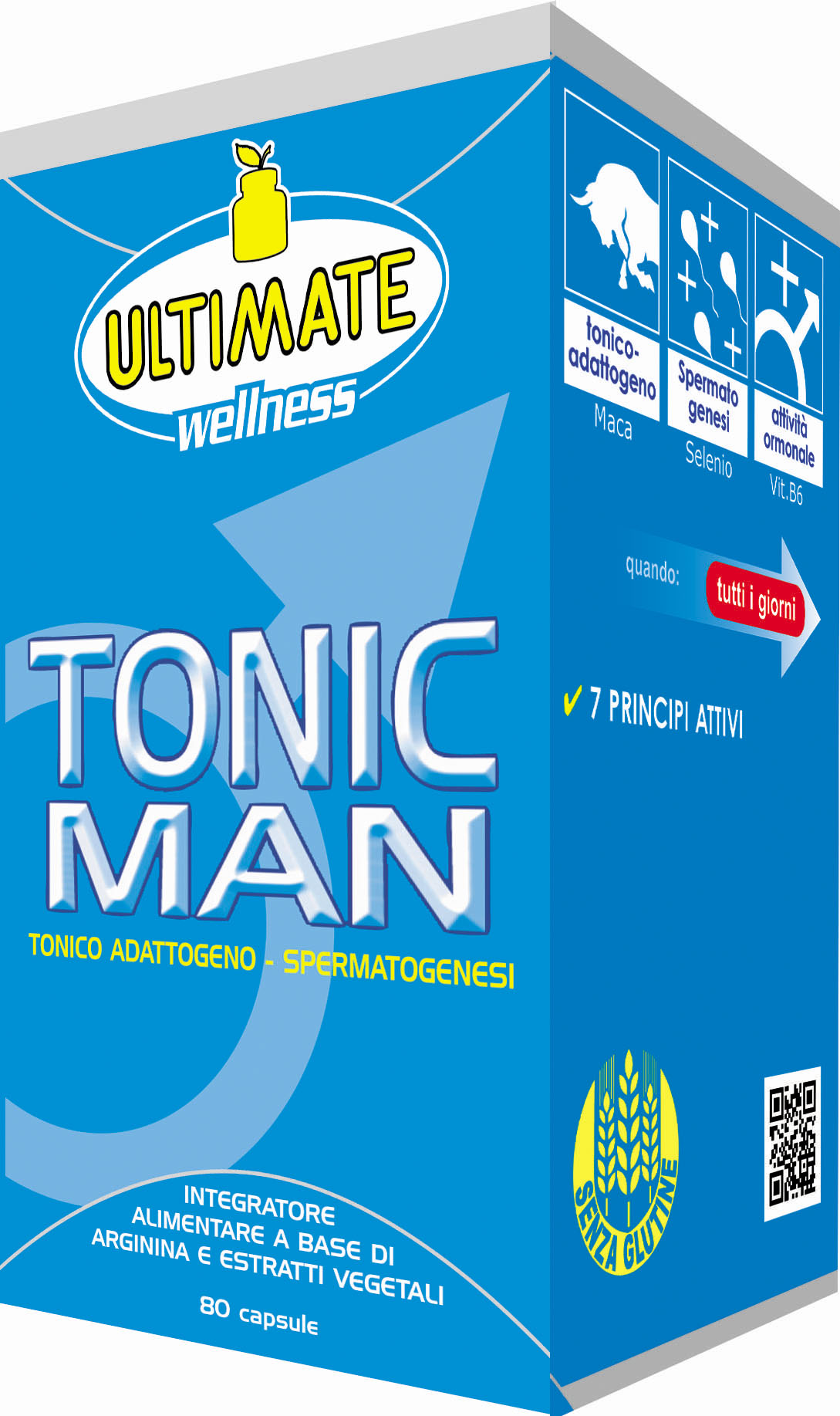 Image of Ultimate Tonic Man Integratore Alimentare 80 Capsule