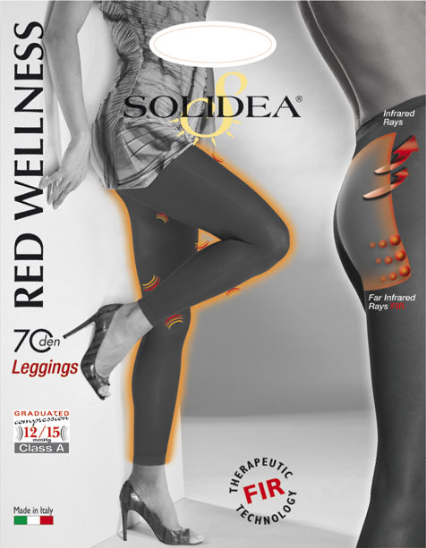 Image of Solidea rosso Wellness70 Leggins Colore Londra Taglia 2M033