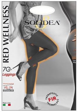 

Solidea Red Wellness Leggings 70 Den Colore Londra Taglia ML