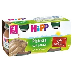 Image of HiPP Biologico Omogeneizzato Platessa Con Patate 2x80g 923676288