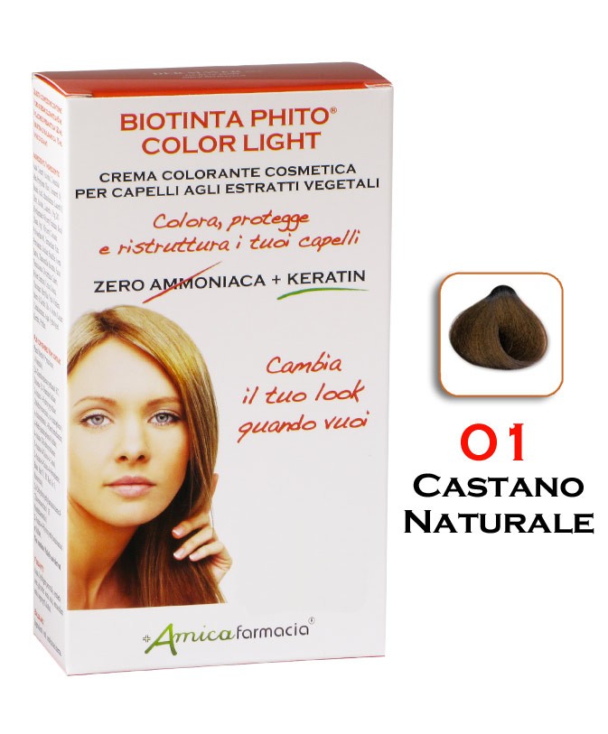 Image of Amica Farmacia Biotinta Phito Light Color 01 Castano Naturale033