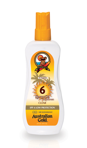 Image of Australian Gold Sunscreen Spf6 Spray Gel 237ml 924216411