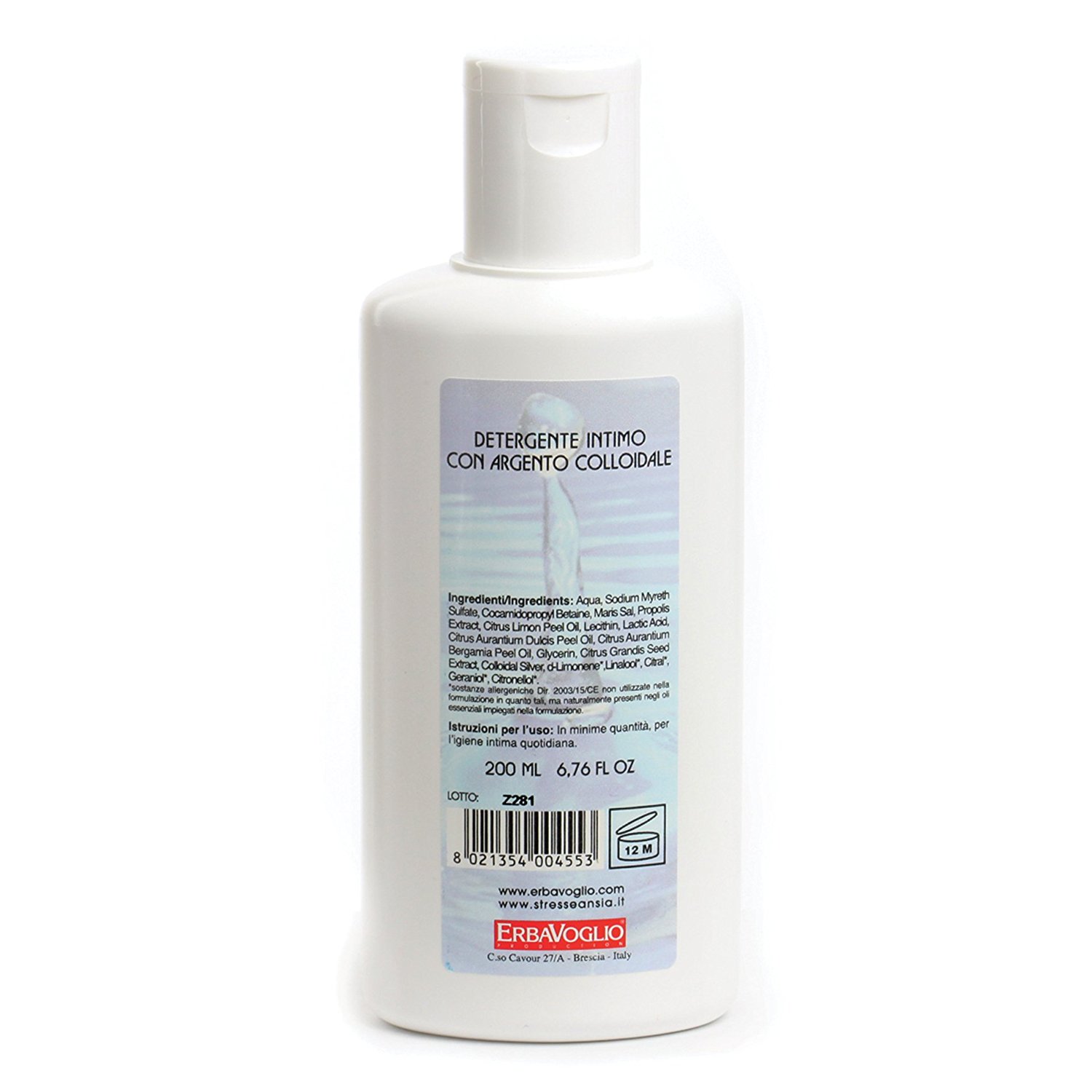 

ErbaVoglio Detergente Intimo Con Argento Colloidale Ionico 200ml