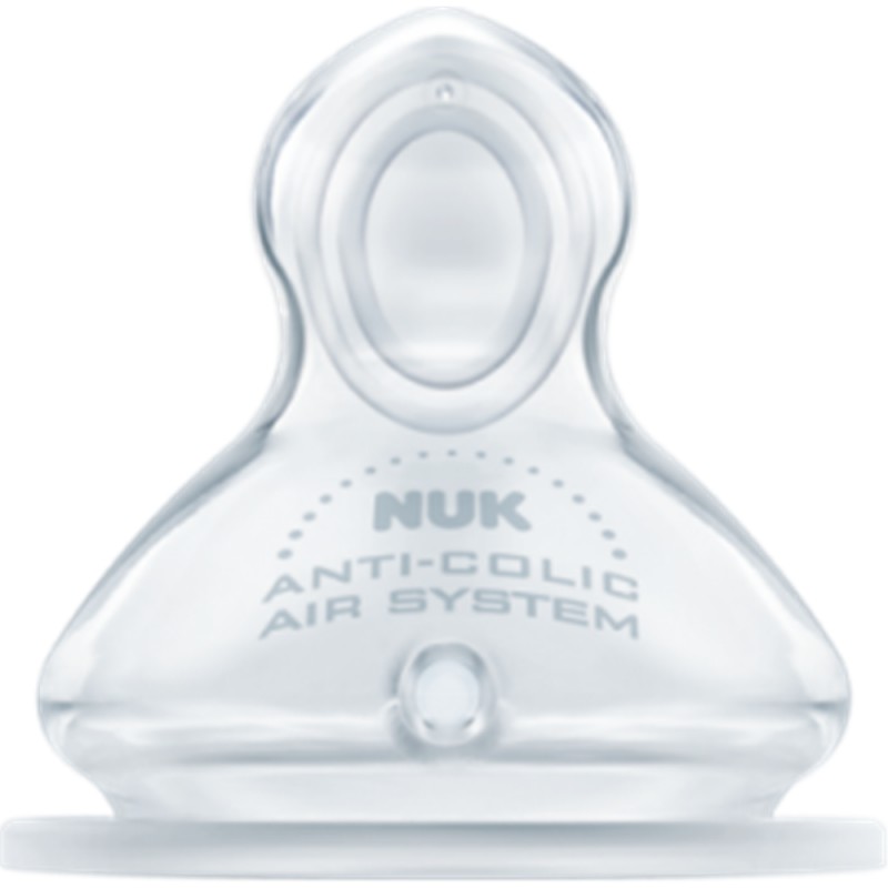 Image of Nuk First Choice Plus Tettarella In Silicone 2 Fori Taglia M 2 Pezzi033