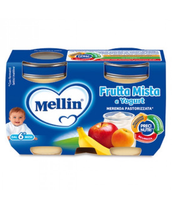 Image of Mellin Merenda Frutta Mista e Yogurt 2x120g 924280391