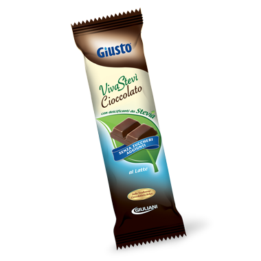 

Giusto VivaStevì Cioccolato Al Latte Senza Zucchero 35g