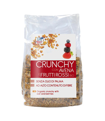 

La Finestra Sul Cielo Crunchy Con Avena E Frutti Rossi Bio Cereali Per La Colazione 375g