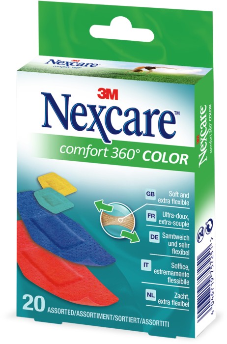 Nexcare Cerotto Comfort 360 Colorati 20 Pezzi