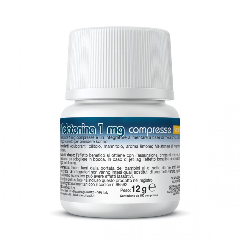 

Specchiasol Melatonina 1 mg Integratore Alimentare 150 Compresse