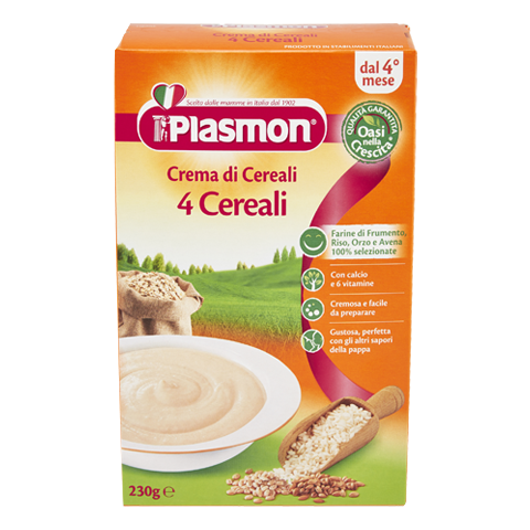 

Plasmon Crema Di Cereali 4 Cereali 230g