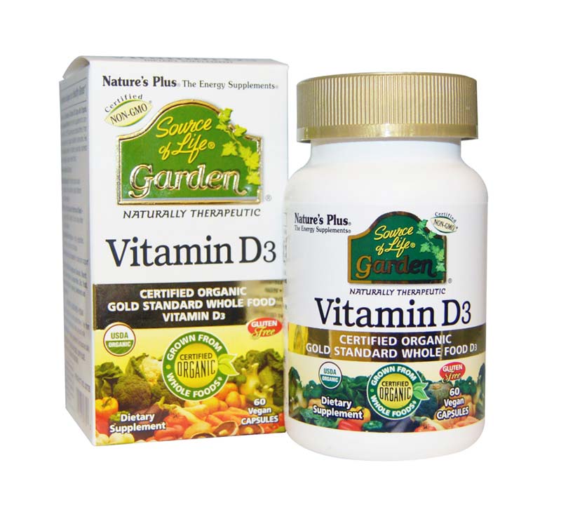 Image of Source Of Life Garden Vitamin D3 60 Capsule
