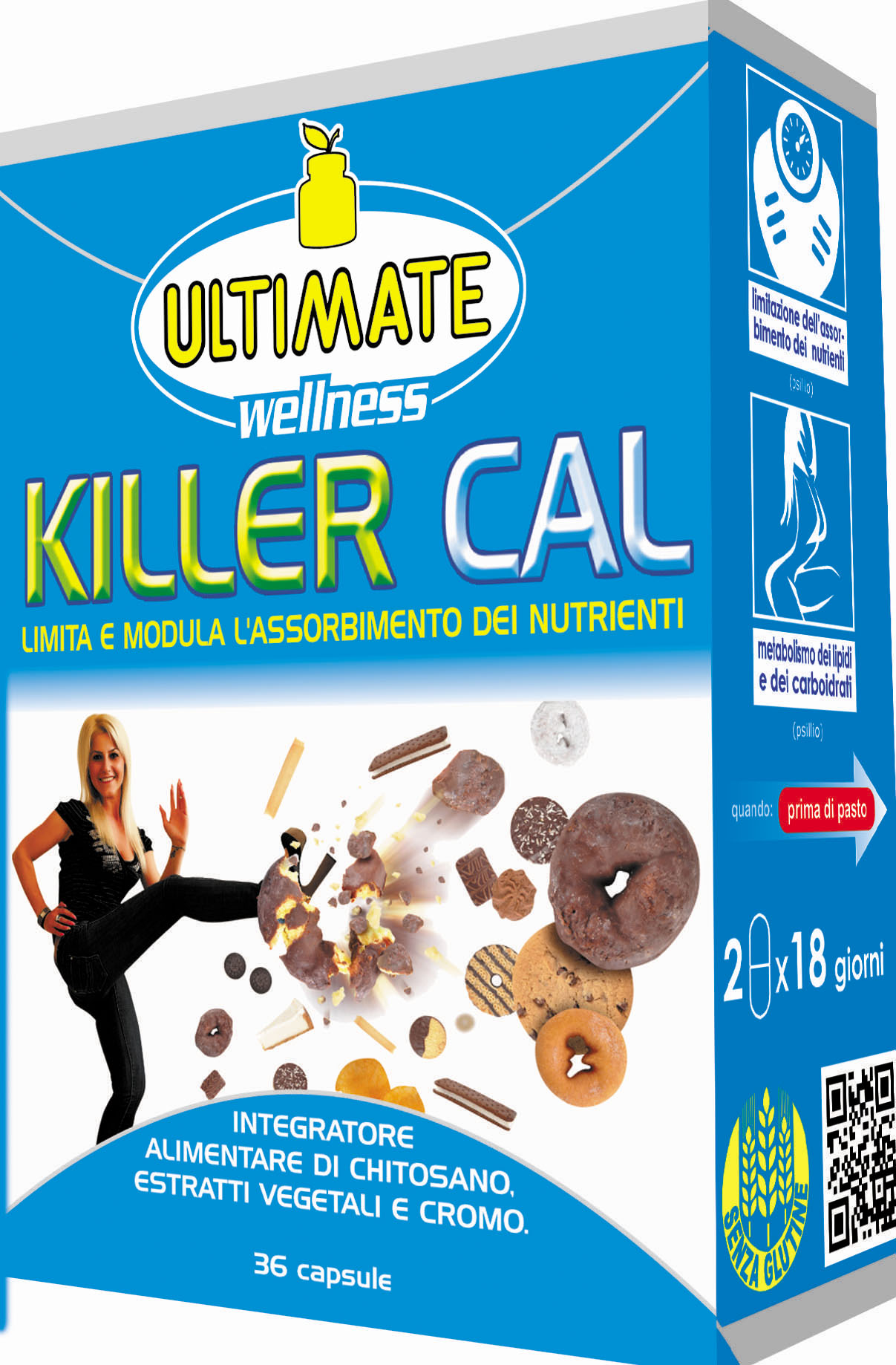 Image of Ultimate Killer Kal Integratore Alimentare Senza Glutine 36 Capsule