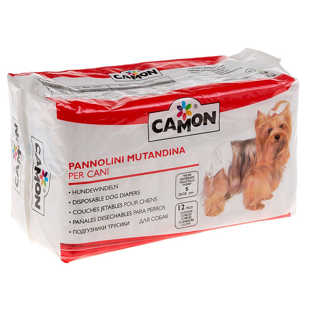 Image of Camon Pannolini Mutandina Monouso per Cani Taglia 1-S 12 Pannolini 926430582
