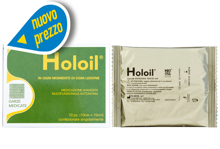 

Holoil Garza Medicata 10x10cm 10 Pezzi