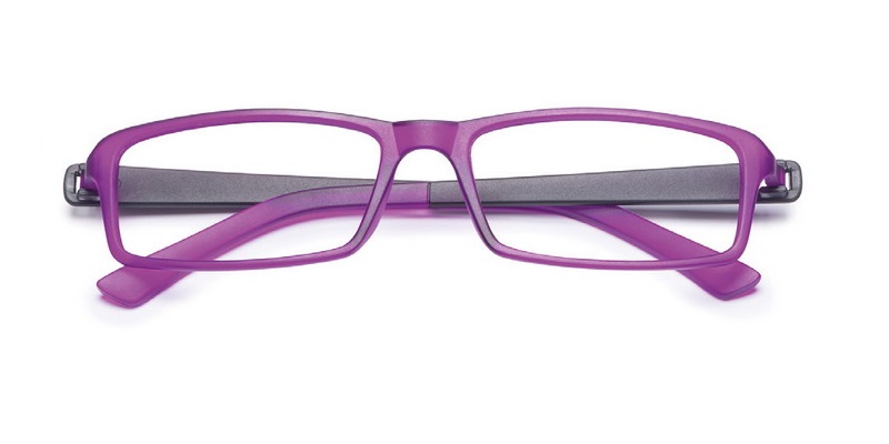 Image of Twins Optical argento Light Occhiali Da Lettura Colore Viola/Nero Diottria +3,50033