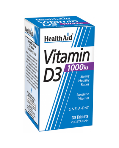 Image of Health Aid Vitamina D3 1,000 Ui 30 Comp033