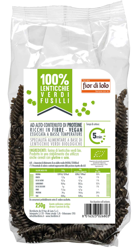 

Fior Di Loto Fusilli Di Lenticchie Verdi Biologico